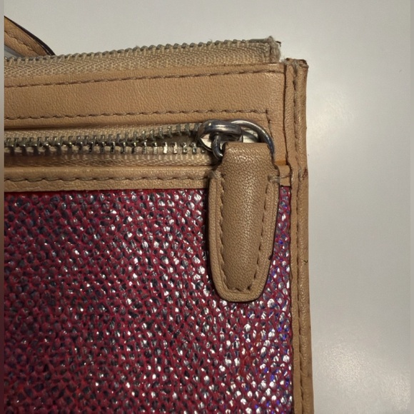 Coach Pink Glitter Wallet Wristlet/Clutch (Approx 8”L x 4”H x 4”D) - Picture 10 of 16